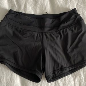 Black lulu shorts , size 8